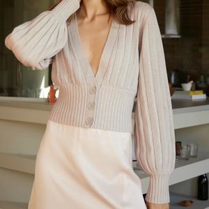 Aritzia plunge front cardigan